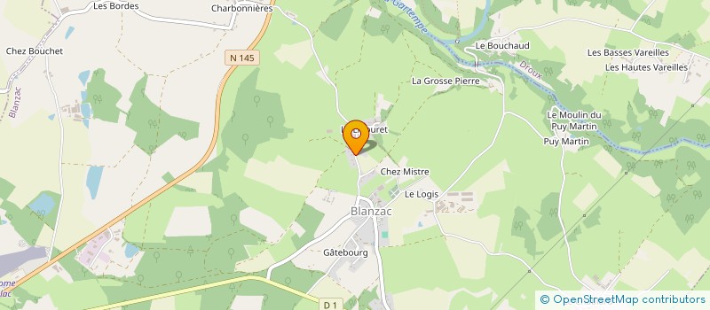 localisation de l'entreprise MADAME ANNIE BRUN à BLANZAC