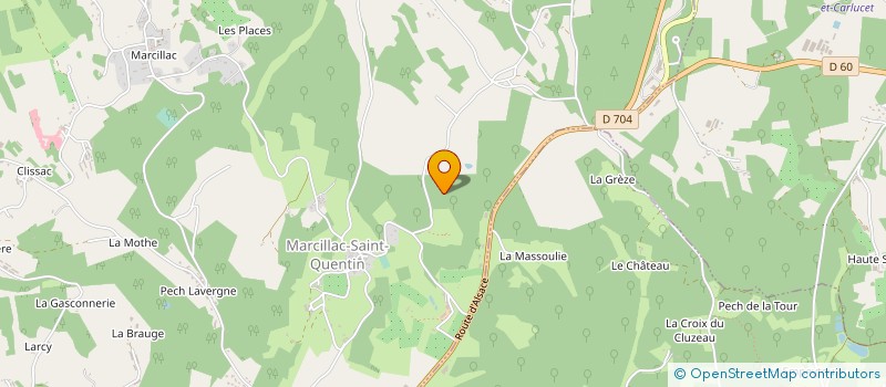 localisation de l'entreprise MADAME ANNIE BUISSON à MARCILLAC-SAINT-QUENTIN