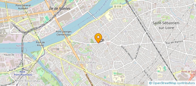 localisation de l'entreprise MADAME ANNIE CABARET à SAINT-SEBASTIEN-SUR-LOIRE