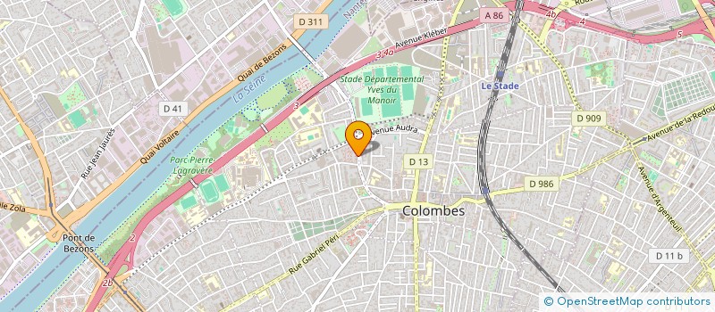 localisation de l'entreprise MADAME ANNIE CARDINALE à COLOMBES