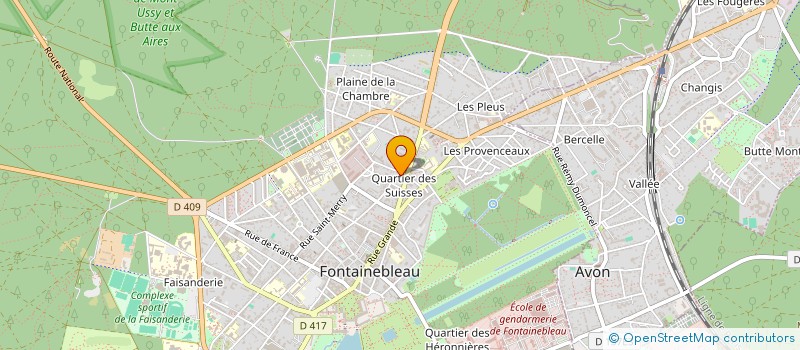 localisation de l'entreprise MADAME ANNIE CASSET à FONTAINEBLEAU