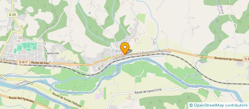 localisation de l'entreprise MADAME ANNIE CAZENAVE  CAUNEILLE