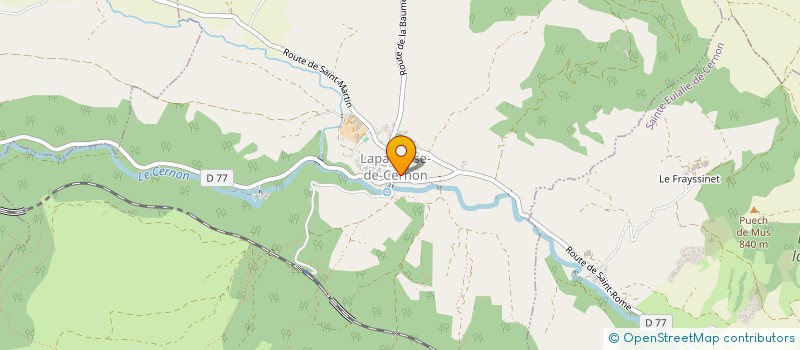 localisation de l'entreprise MADAME ANNIE CHABIRAND  LAPANOUSE-DE-CERNON