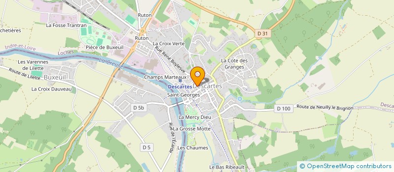 localisation de l'entreprise MADAME ANNIE CHABOISSON  DESCARTES