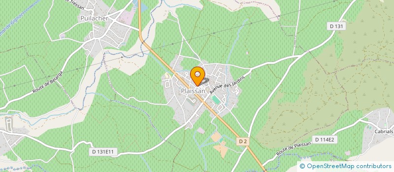 localisation de l'entreprise MADAME ANNIE CHAIGNEAU à PLAISSAN