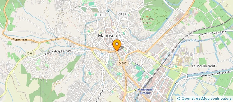 localisation de l'entreprise MADAME ANNIE CHALOINE à MANOSQUE
