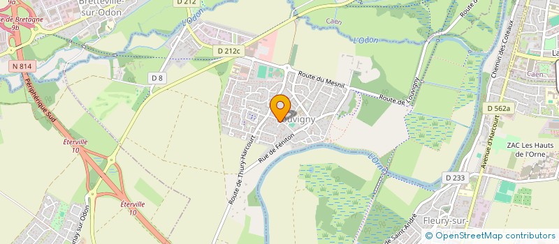 localisation de l'entreprise MADAME ANNIE CHAMARD  LOUVIGNY