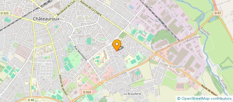 localisation de l'entreprise MADAME ANNIE CHATEL à CHATEAUROUX