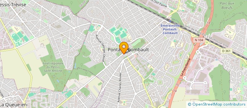 localisation de l'entreprise MADAME ANNIE CHEMAMA à PONTAULT-COMBAULT