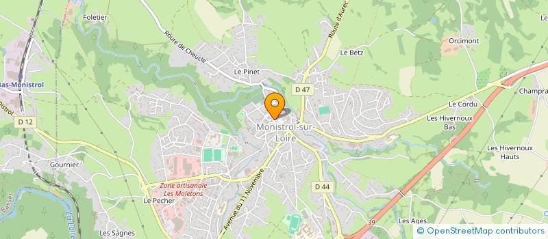 localisation de l'entreprise MADAME ANNIE CHOSSON à MONISTROL-SUR-LOIRE
