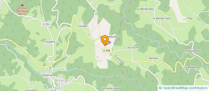 localisation de l'entreprise MADAME ANNIE CHOUVY  SUGERES