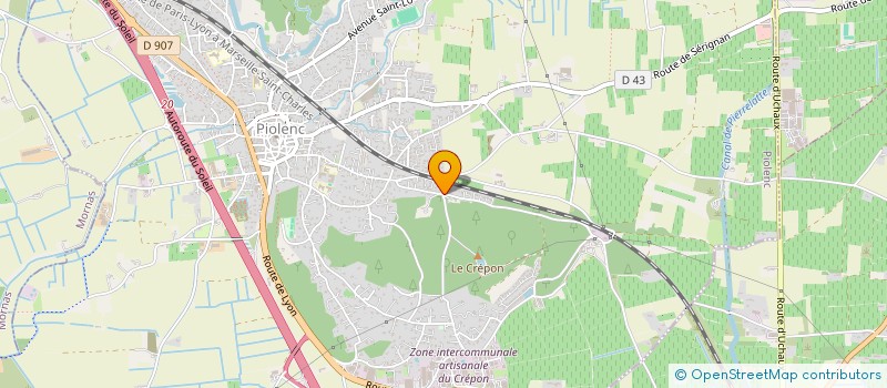 localisation de l'entreprise MADAME ANNIE CHRISTOF  PIOLENC