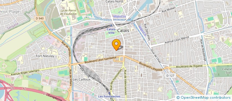 localisation de l'entreprise MADAME ANNIE-CLAUDE POUILLY  CALAIS