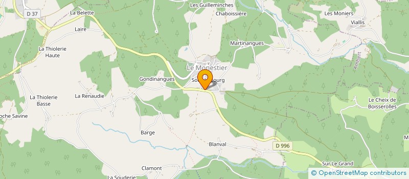 localisation de l'entreprise MADAME ANNIE CLEMENCAT  SAINT-AMANT-ROCHE-SAVINE