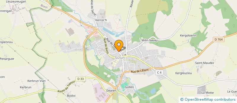 localisation de l'entreprise MADAME ANNIE CLOAREC  SIZUN