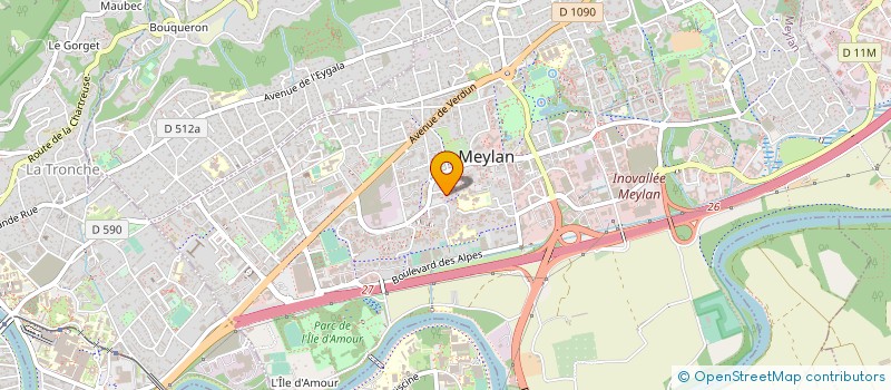localisation de l'entreprise MADAME ANNIE CLOSSON à MEYLAN