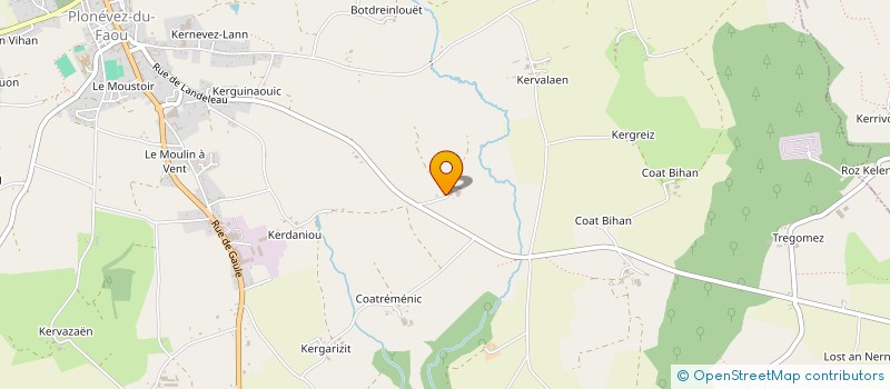 localisation de l'entreprise MADAME ANNIE COGNARD  PLONEVEZ-DU-FAOU