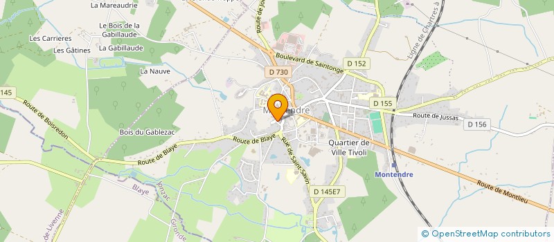 localisation de l'entreprise MADAME ANNIE COIQUAUD  MONTENDRE