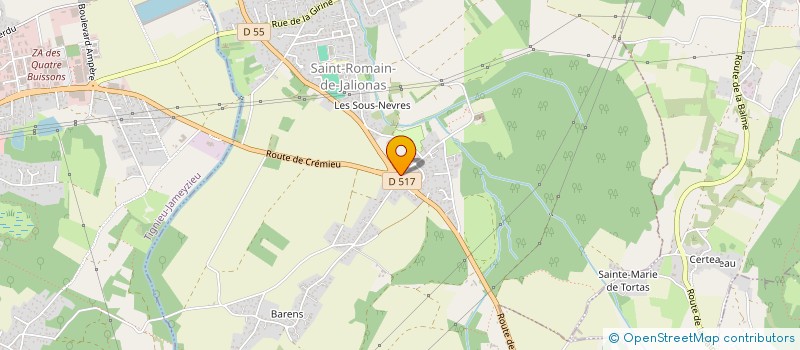 localisation de l'entreprise MADAME ANNIE COLOMBIN  SAINT-ROMAIN-DE-JALIONAS