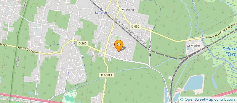 localisation de l'entreprise MADAME ANNIE CONTON  LE TEICH