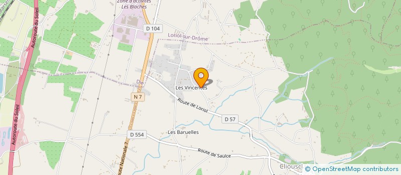 localisation de l'entreprise MADAME ANNIE CORREARD à LORIOL-SUR-DROME