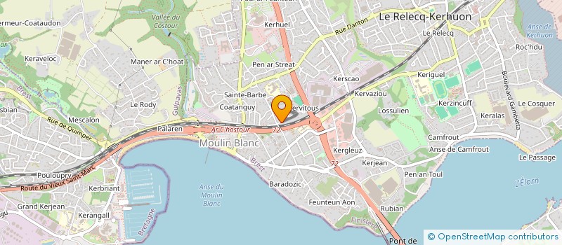 localisation de l'entreprise MADAME ANNIE CORRIGOU à LE RELECQ-KERHUON