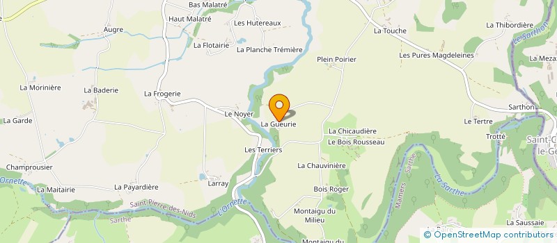 localisation de l'entreprise MADAME ANNIE COUDRAY  SAINT-PIERRE-DES-NIDS