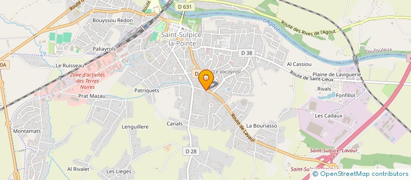 localisation de l'entreprise MADAME ANNIE COUGET à SAINT-SULPICE-LA-POINTE