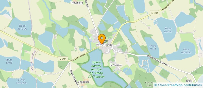 localisation de l'entreprise MADAME ANNIE COURBET  VERSAILLEUX