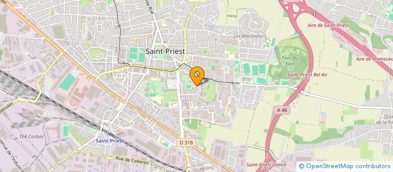 localisation de l'entreprise MADAME ANNIE COURTHALIAC  SAINT-PRIEST