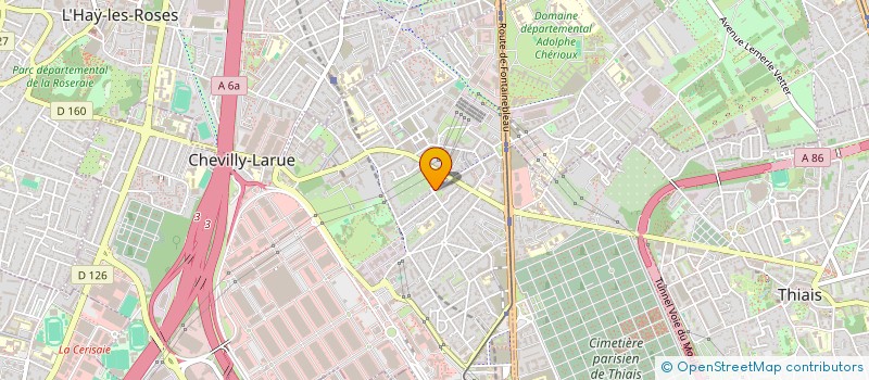 localisation de l'entreprise MADAME ANNIE CROIZIER  CHEVILLY-LARUE