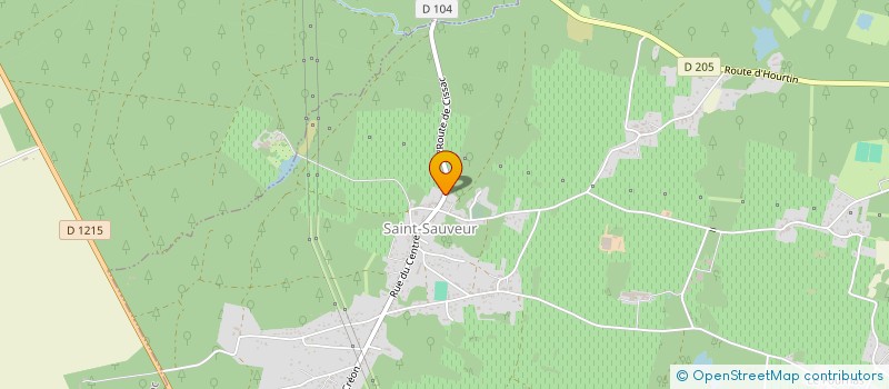 localisation de l'entreprise MADAME ANNIE CRUZIN  SAINT-SAUVEUR