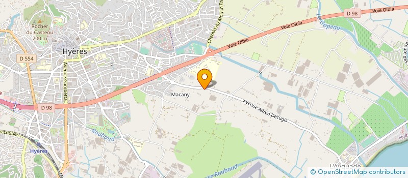 localisation de l'entreprise MADAME ANNIE D'ANGIO  HYERES