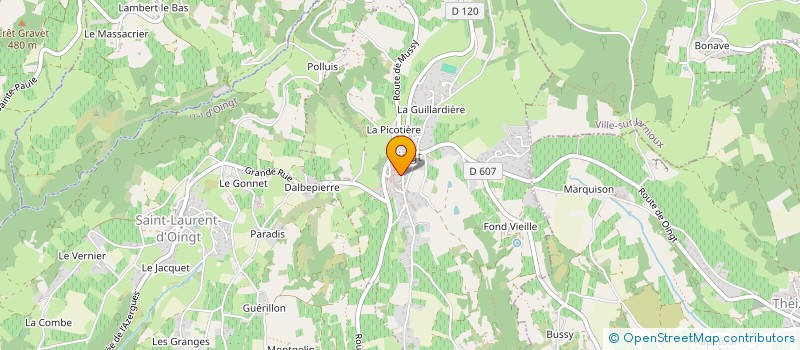localisation de l'entreprise MADAME ANNIE D OREFICE à VAL D'OINGT