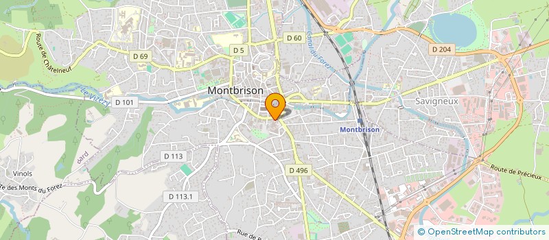 localisation de l'entreprise MADAME ANNIE DADOURIAN  MONTBRISON