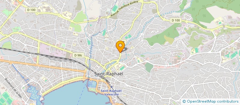 localisation de l'entreprise MADAME ANNIE DAEGELEN  SAINT-RAPHAEL