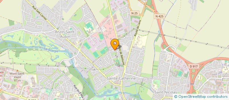 localisation de l'entreprise MADAME ANNIE DAVID  SAINTE-CATHERINE