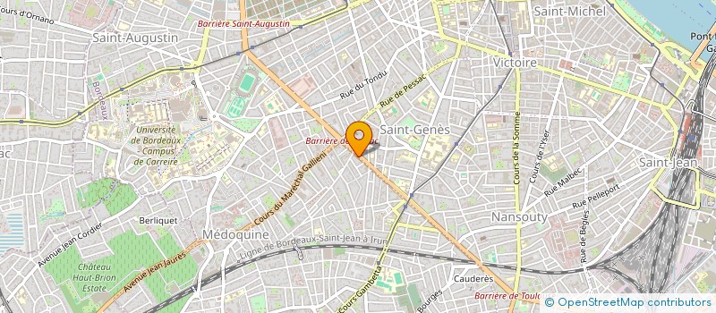 localisation de l'entreprise MADAME ANNIE DEBOT  TALENCE