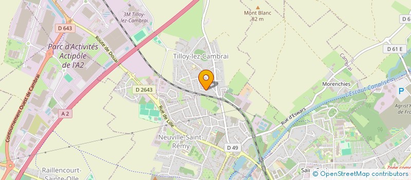 localisation de l'entreprise MADAME ANNIE DEBRUILLE  TILLOY-LEZ-CAMBRAI