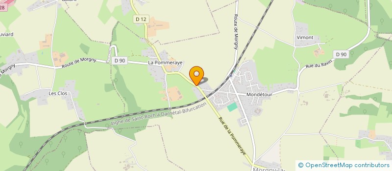 localisation de l'entreprise MADAME ANNIE DELABARRE  MORGNY-LA-POMMERAYE