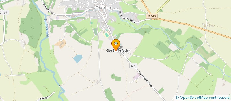 localisation de l'entreprise MADAME ANNIE DELHOUME  CHARROUX