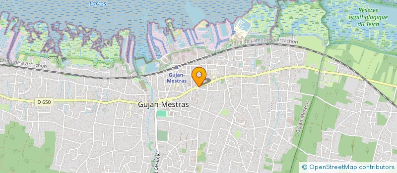 localisation de l'entreprise MADAME ANNIE DELPLANQUE  GUJAN-MESTRAS