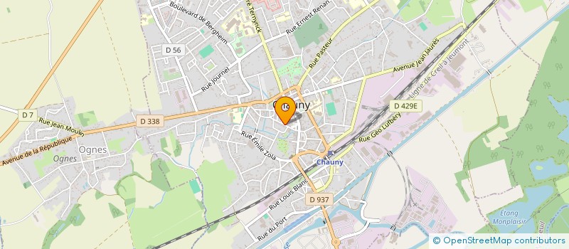 localisation de l'entreprise MADAME ANNIE DEMILLY  CHAUNY