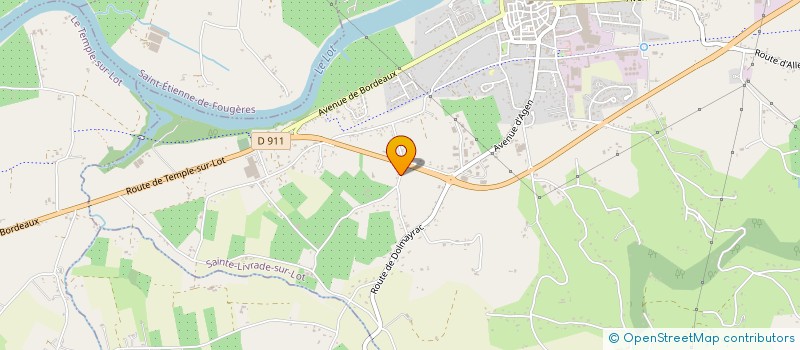 localisation de l'entreprise MADAME ANNIE DENIEUL  LE TEMPLE-SUR-LOT