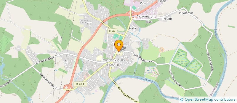 localisation de l'entreprise MADAME ANNIE DEPAUL  PRECHACQ-LES-BAINS