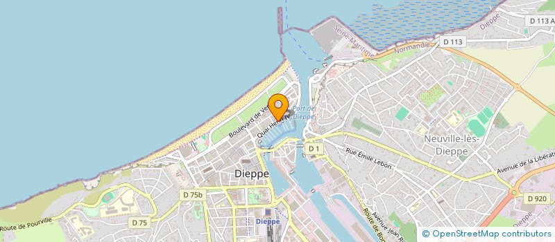 localisation de l'entreprise MADAME ANNIE DERRIEN  DIEPPE