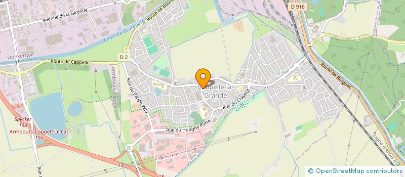 localisation de l'entreprise MADAME ANNIE DESAGHER  CAPPELLE-LA-GRANDE