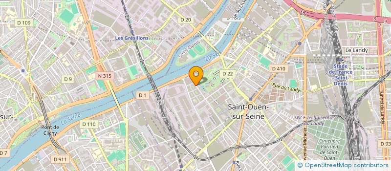 localisation de l'entreprise MADAME ANNIE DILLE  SAINT-OUEN-SUR-SEINE