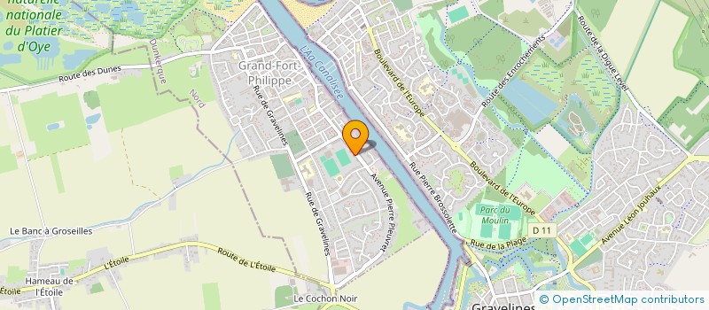 localisation de l'entreprise MADAME ANNIE DOBROWOLSKI  GRAND-FORT-PHILIPPE