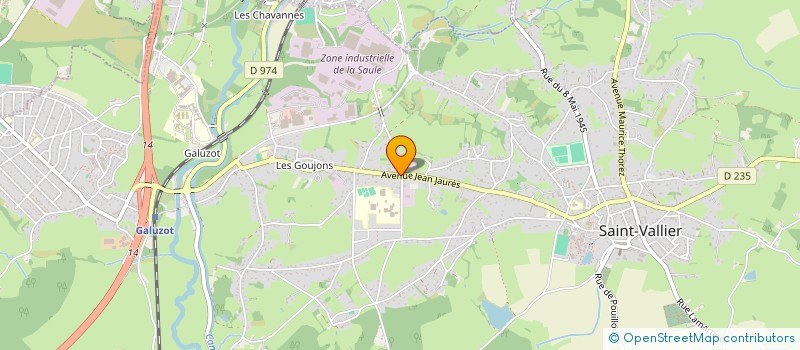 localisation de l'entreprise MADAME ANNIE DOVILLER à SAINT-VALLIER